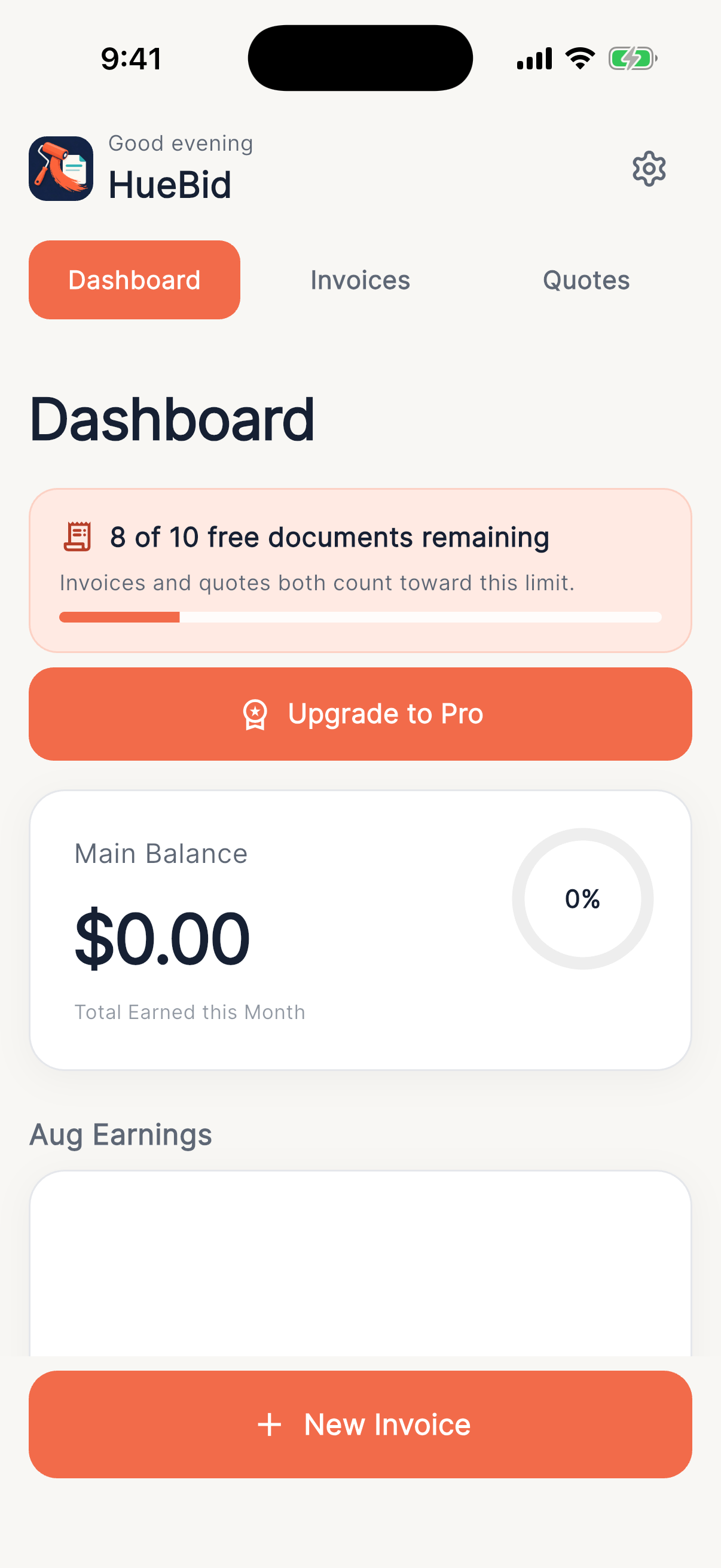HueBid — Your business, in view.